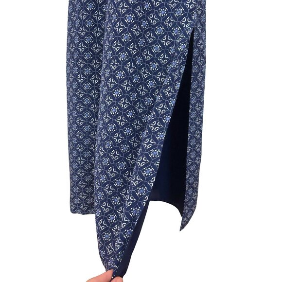 Joie Amaretta Silk Maxi Dress, Blue Pattern, Size Small - Picture 5 of 7